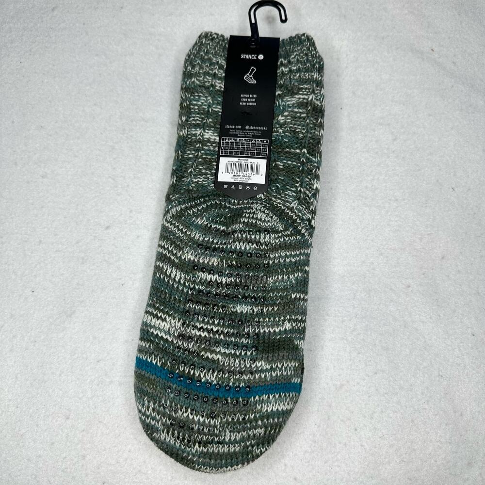 Stance Montatak Warm Slipper Crew Socks Heavy Sherpa Lined Sz Small NWT - Picture 2 of 3